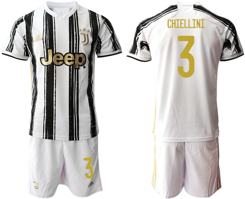 Men 2020-2021 club Juventus home #3 white Soccer Jerseys->juventus jersey->Soccer Club Jersey